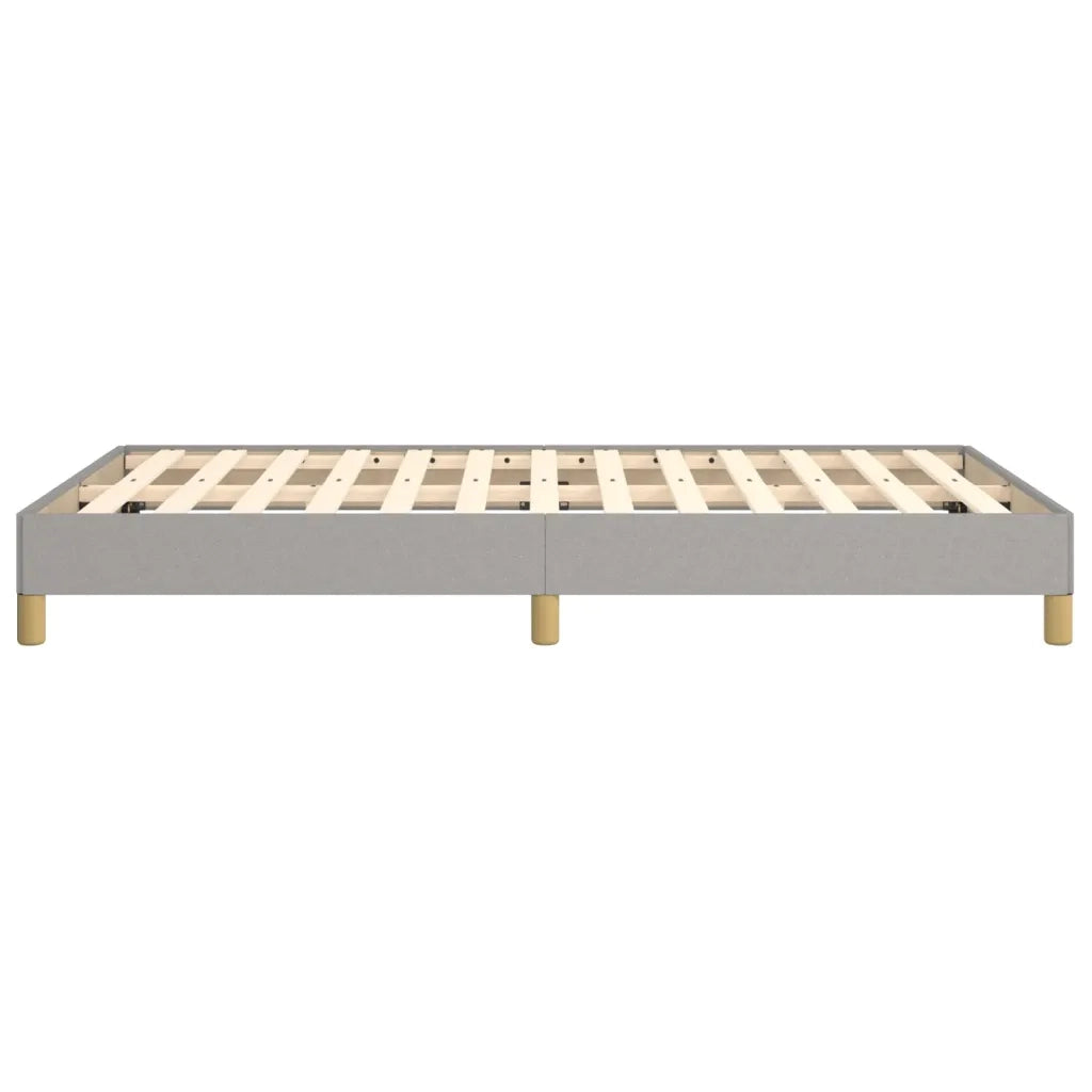 Letto matrimoniale | Letto per adulti | Giroletto senza Materasso Grigio Chiaro 120x190 cm in Tessuto
