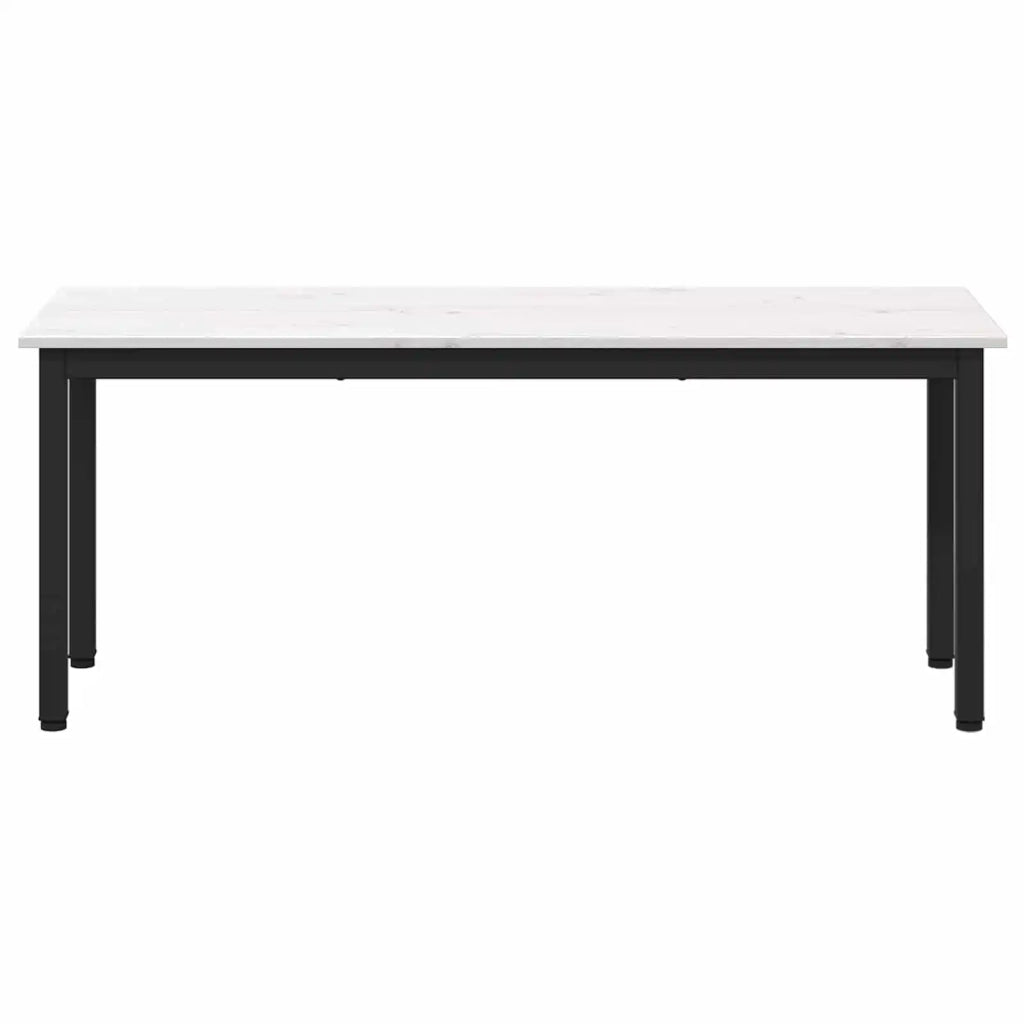 panchina Bianco 110 x 35 x 45 cm Pino massello 892774