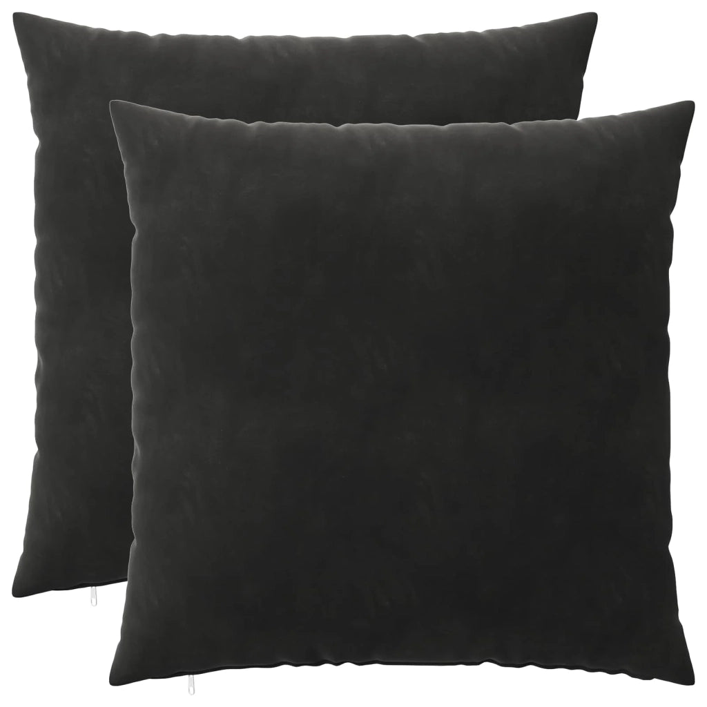 Cuscino con cuscino HEERLEN 2 pz Nero Velluto 928030