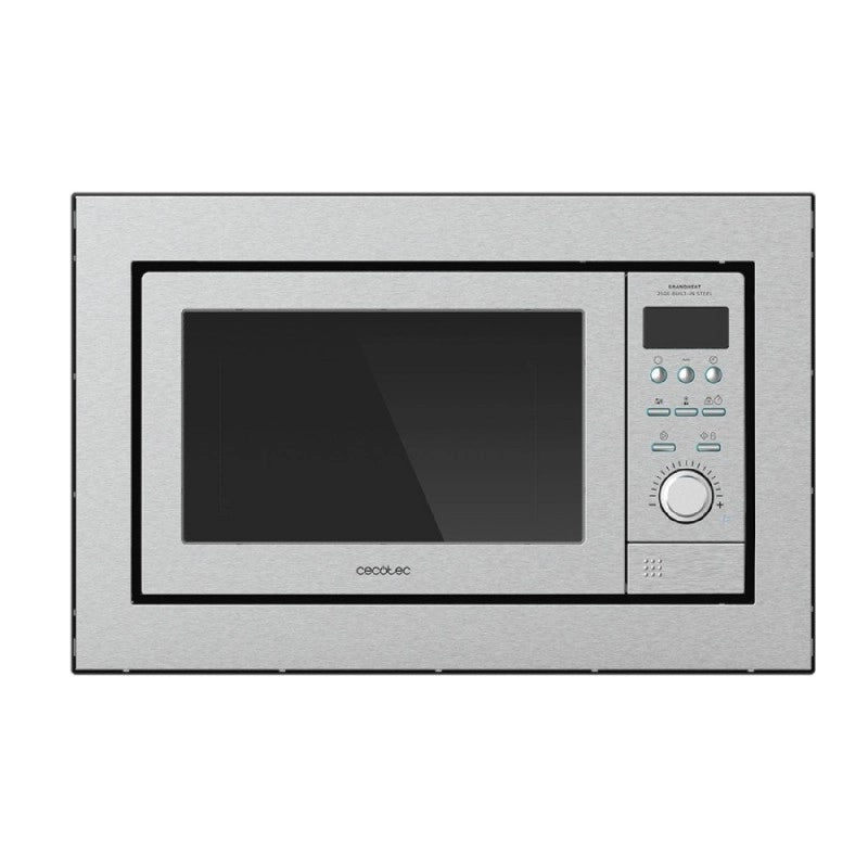 CECOTEC 01390 - Microonde a incasso GrandHeat 2500 Built-In Steel