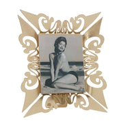cornice portafoto decori classici verticale vanity Foglia oro