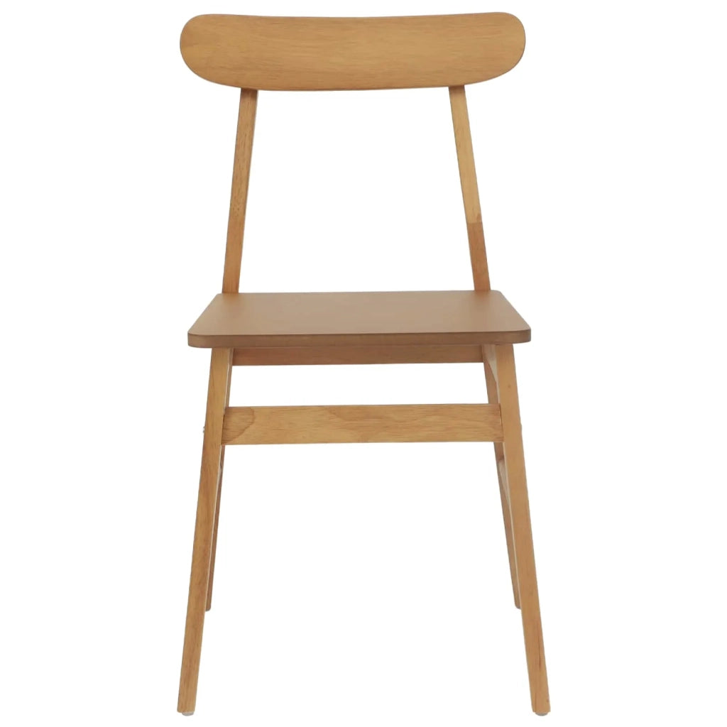 Sedia da pranzo 2 pcs Naturale 43 x 44,5 x 77 cm