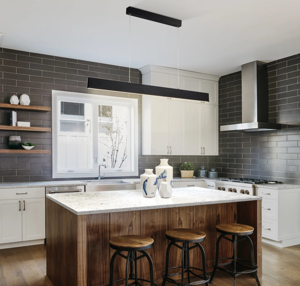 Lampada pendente Pendant in Metallo Step Nero
