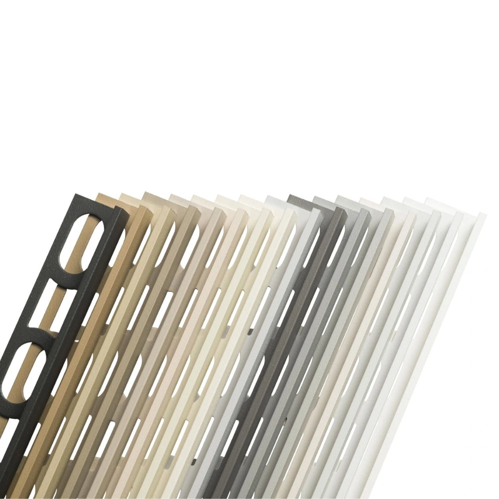 Profili in alluminio verniciato colore bianco 100 a l per finitura parete proangle *** pezzi 3 pz, confezione 1