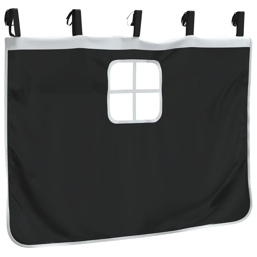 Tende per Letto a Soppalco con Tunnel e Torre Bianco e Nero CFW2552030