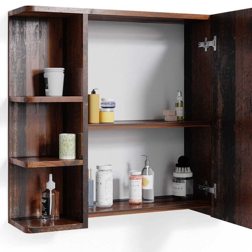 Vicco Set mobili bagno Rovere rustico 2 parti