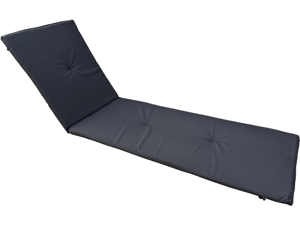 Cuscino per lettino prendisole in legno esotico - Nero