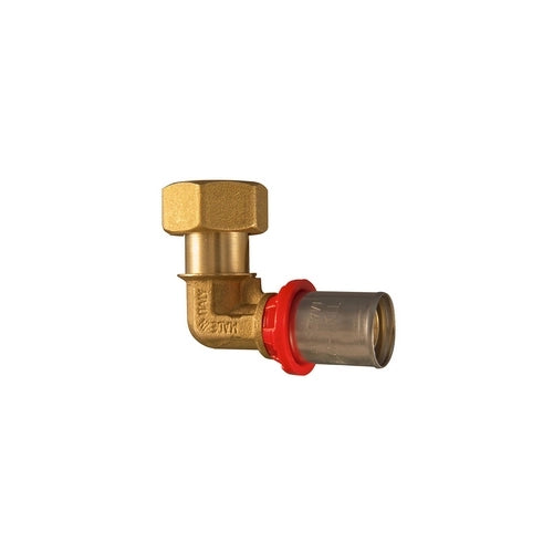 ADATTATORE CURVO SEDE PIANA A PRESSARE PER MULTISTRATO- 3/4 x 16- TDMB- pezzi 1