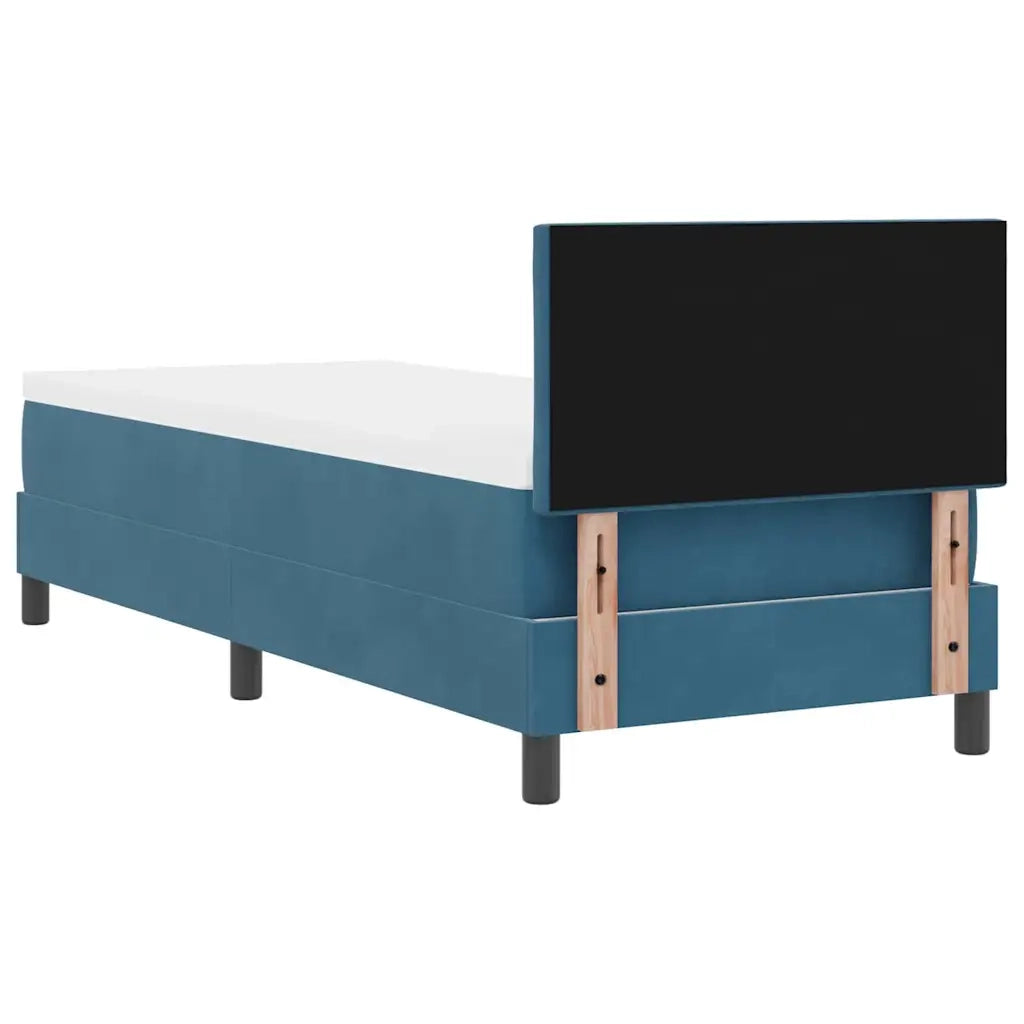 Letto a molle con testiera Blu Scuro 80 x 200 cm Velluto 3339204