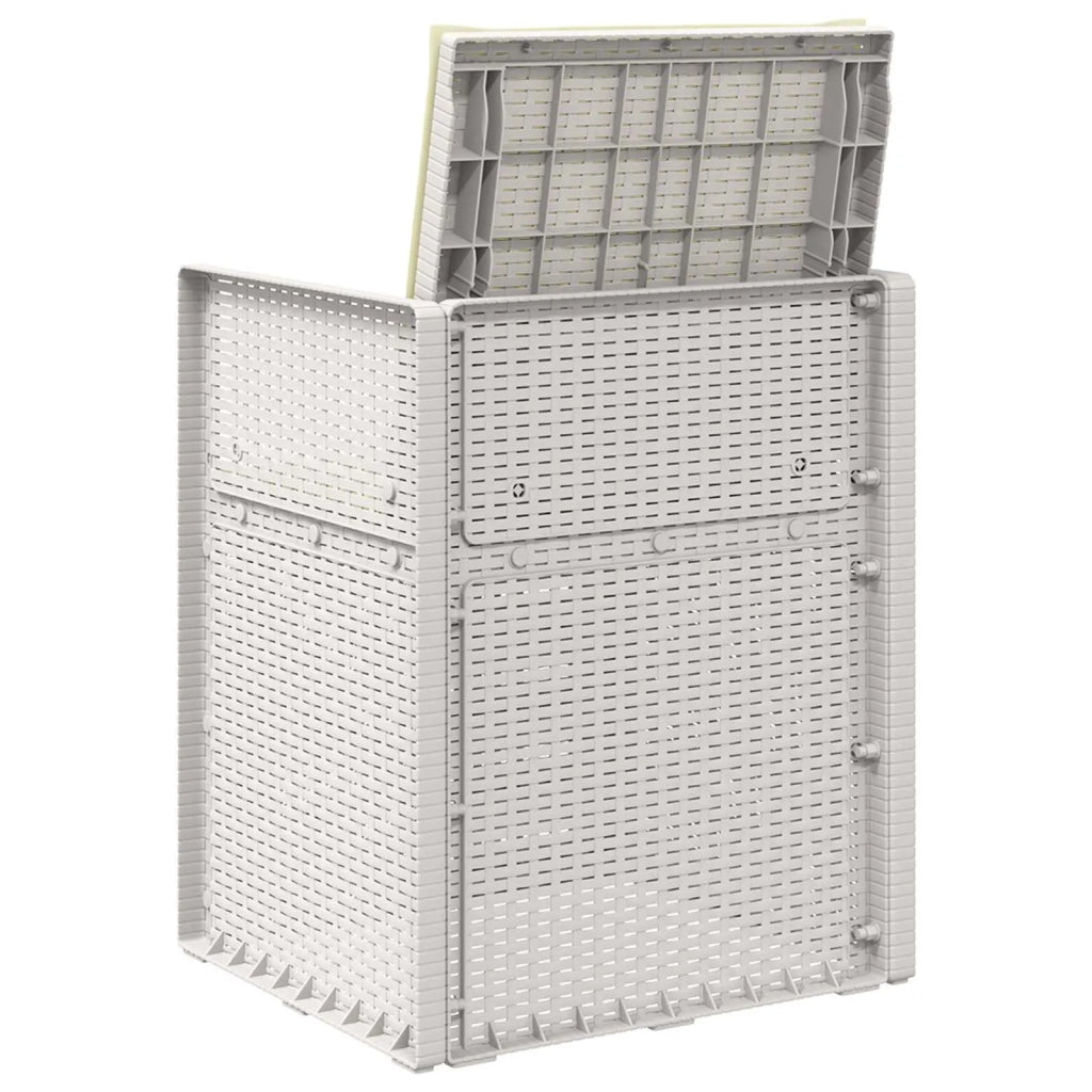 Sedie da pranzo da giardino 2 pcs Bianco e Crema PP 8000002