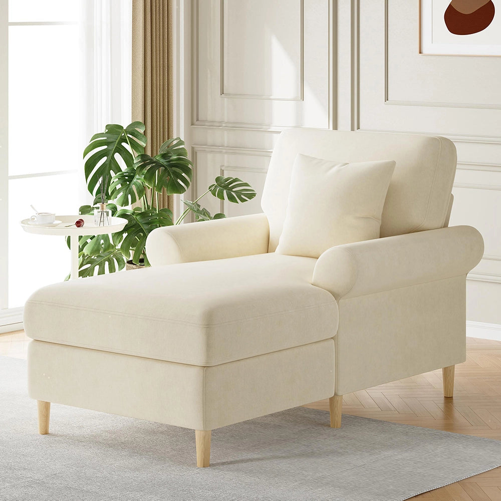 Poltrona relax - Xylo - XXL pieghevole velluto beige