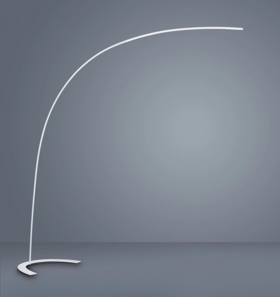Lampada da terra ad arco LED Shanghai bianca Trio 18W