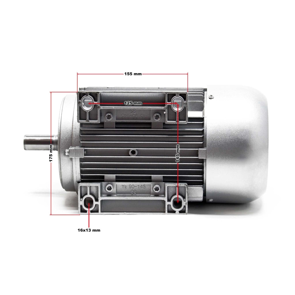 Motore elettrico monofase 2 poli 230 V 2,2 kW, condensatore di avviamento 2850 giri/min, avvolgimento in rame