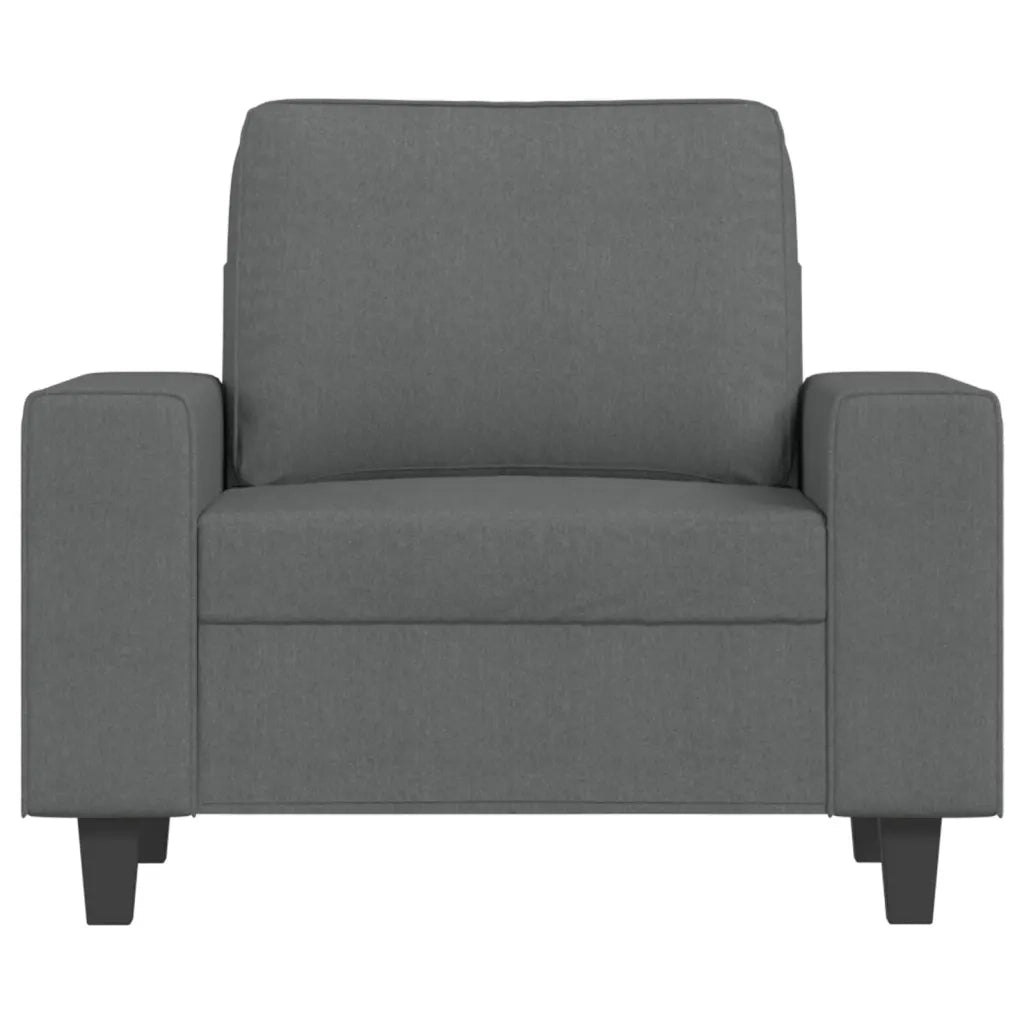 Poltrona | Sedia Relax Grigio Scuro 60 cm in Tessuto