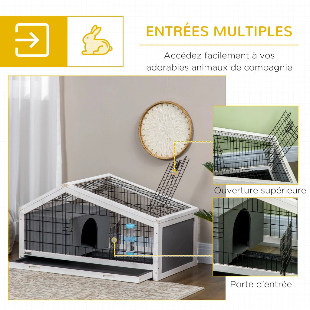 Gabbia per conigli ¨C Minimal ¨C acciaio nero