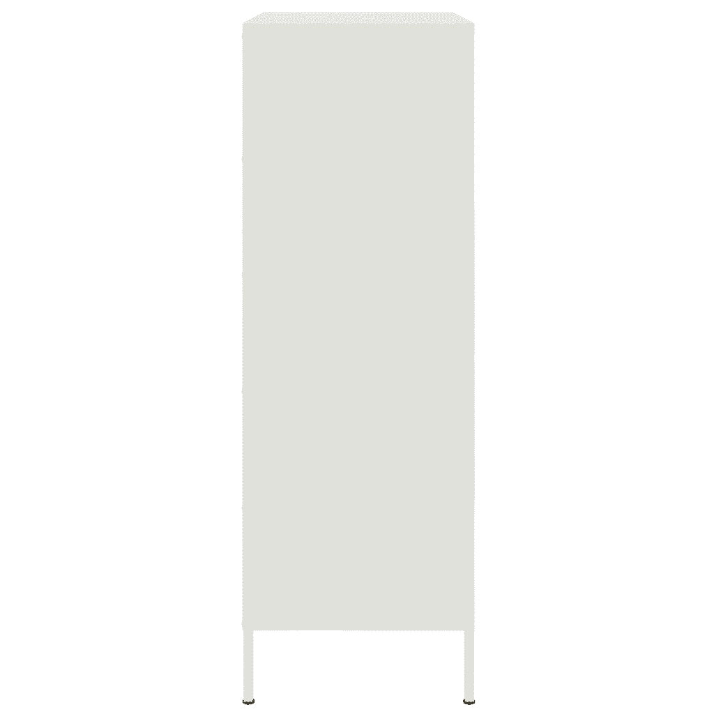 Credenza Bianca 68x39x113 cm in Acciaio 842963
