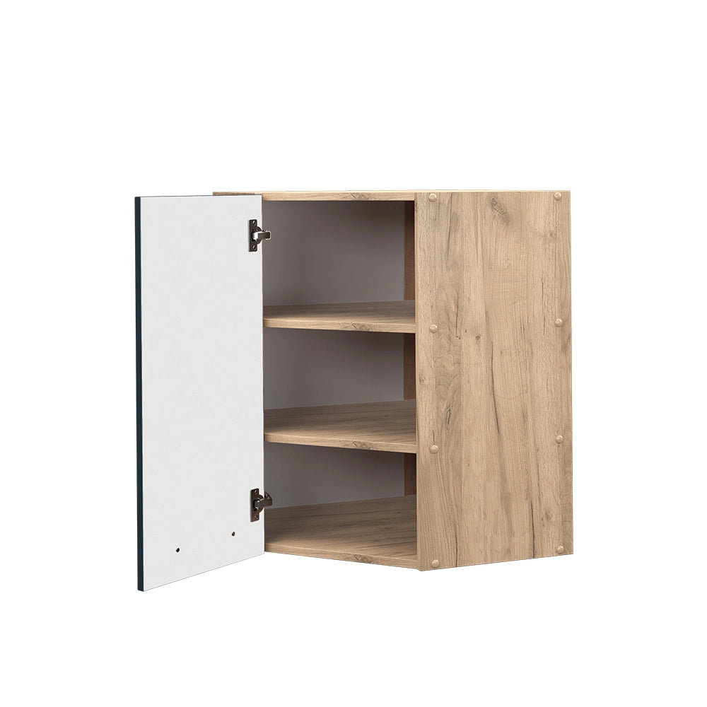 Mobile angolare da cucina Fame-Line Blu scuro lucido/Rovere dorato 57 cm Vicco