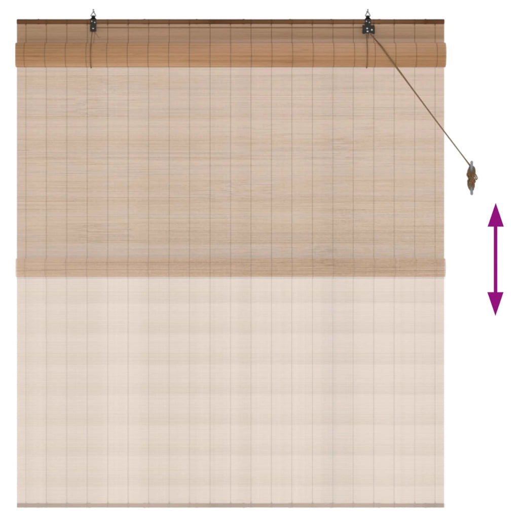 Tenda a rullo Marrone 160 x 160 cm Bambù 42039710