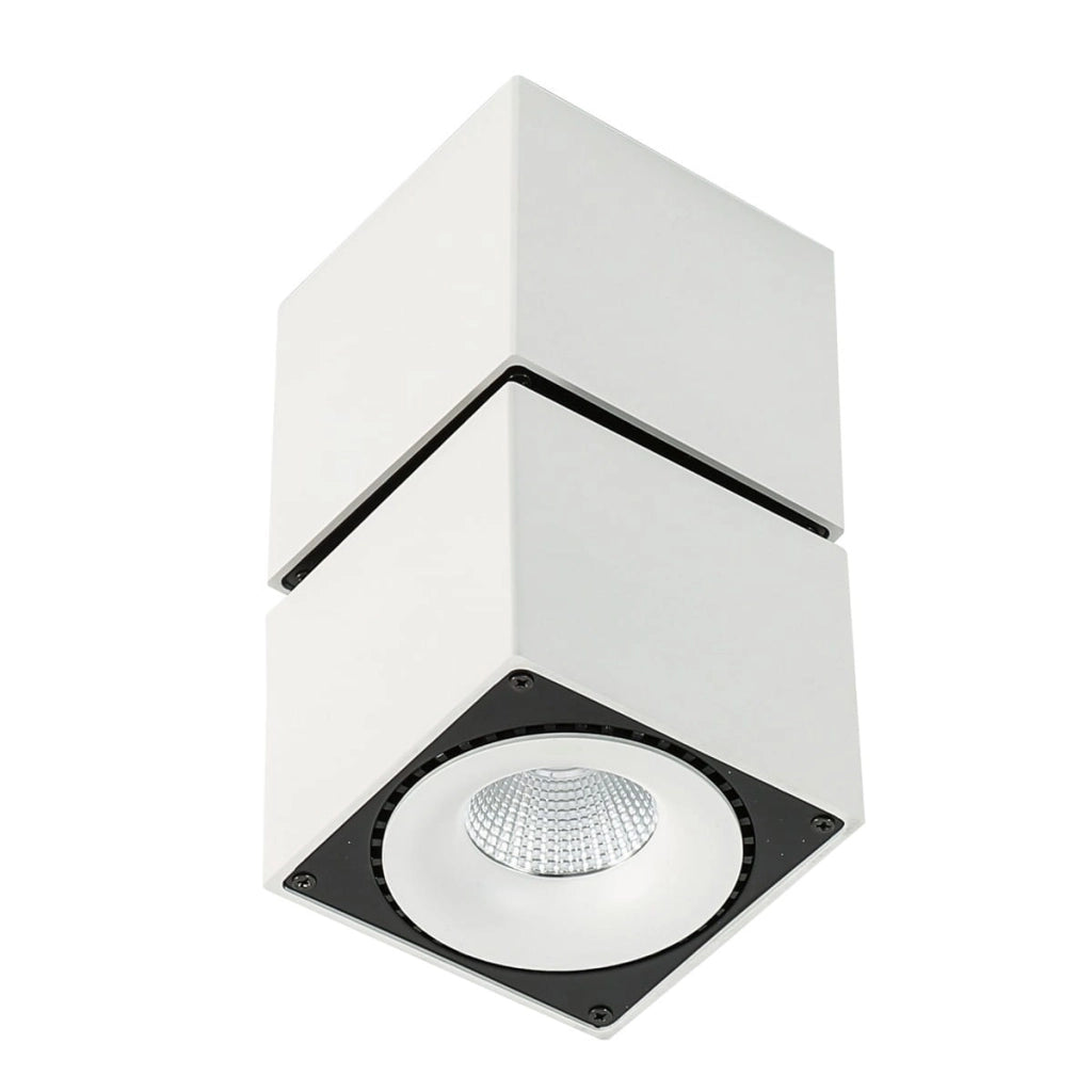 Plafoniera Sevilla Italux LED 28W 3000K bianco/nero orientabile