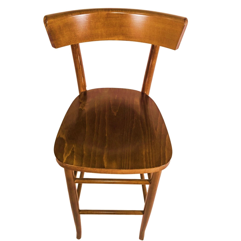 Sgabello Milano noce
