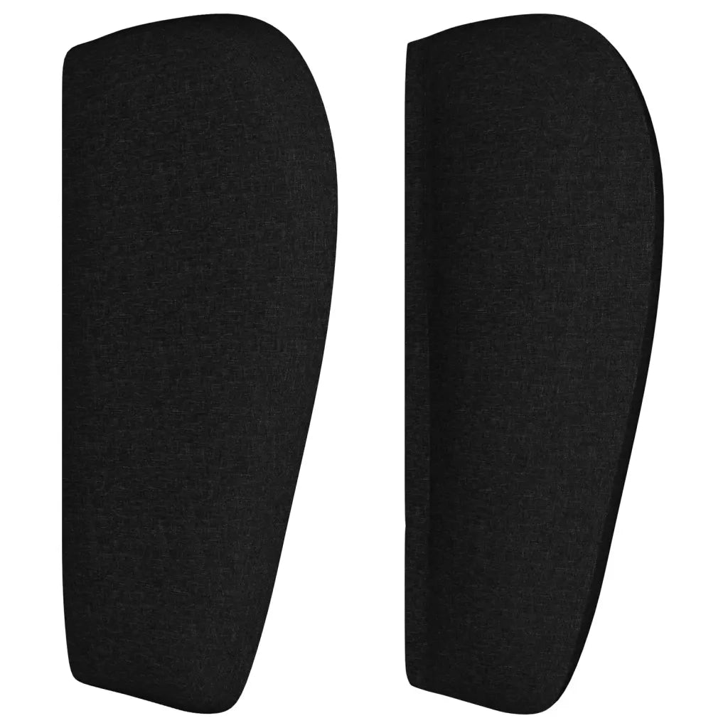 Testiera ad Orecchio Nera 83 x 23 x 78/88 cm in Tessuto 3117456