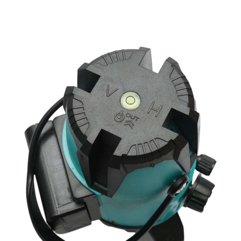 Livella laser verde a 3 linee incrociate, filettatura per treppiede da 5/8