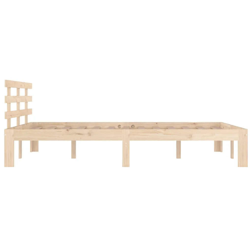 Letto matrimoniale | Letto per adulti | Giroletto in Legno Massello 150x200 cm King Size