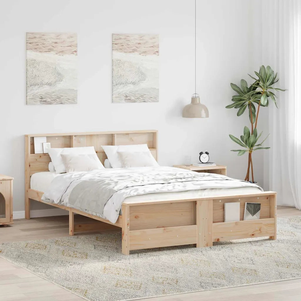Struttura del letto-Giroletto Marrone 150 x 200 cm Legno multistrato