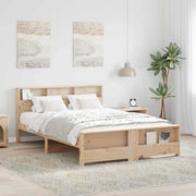 Struttura del letto-Giroletto Marrone 150 x 200 cm Legno multistrato