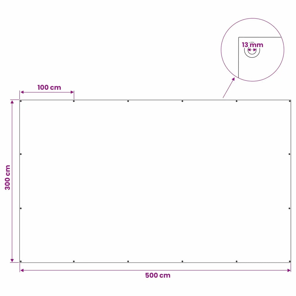 Telo con Occhielli Grigio Antracite 3 x 5 m 180 gsm PE 42039450