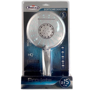 MAURY'S SOFFIONE PER DOCCIA MULTIFUNZIONE 5 FUNZIONI 15 CM