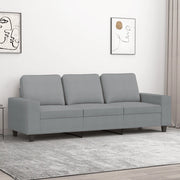 Divano a 3 Posti-Sofa 3 Posti Grigio Chiaro 180 cm in Tessuto 737143