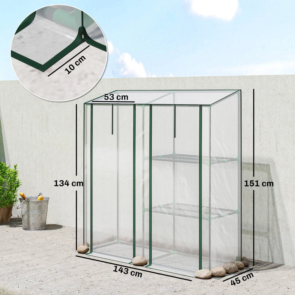 Serra da Giardino 3 Livelli ¨C Zephmum ¨C PVC Antracite 200x100x200