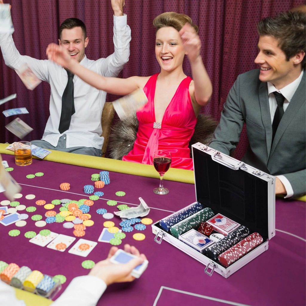 Set da Poker 200 Chip ¨C Minimal ¨C 29.5x20.5x6.5 cm