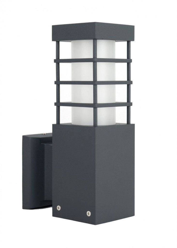 Applique esterna alluminio E27 IP54 grigio SU-MA RADO II