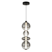 Lampada a sospensione LED Milagro Daphne 36W nera Ø20 cm