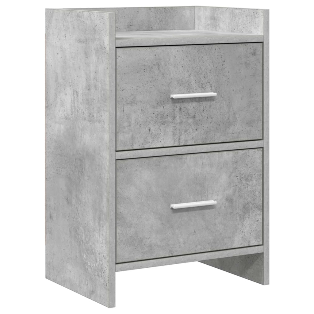Comodini Grigio Cemento 40 x 30 x 60 cm Legno ingegnerizzato 8010969