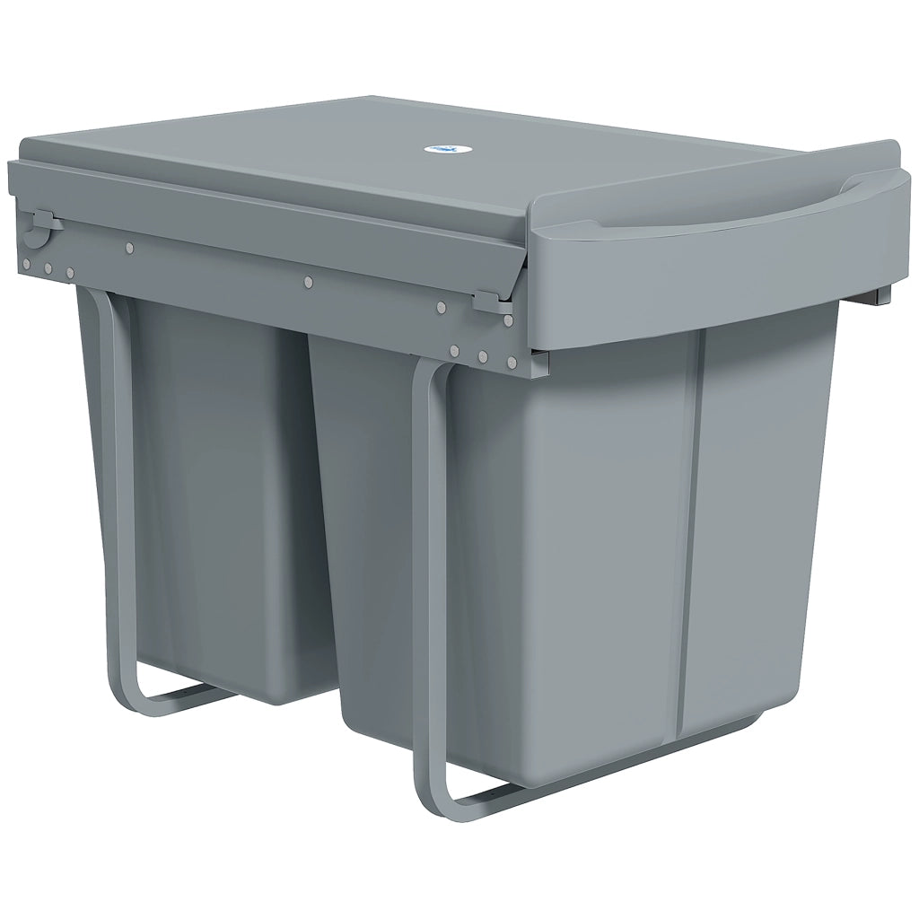 Cestino da cucina scorrevole ¨C Minimal ¨C grigio 52x33,5x41cm