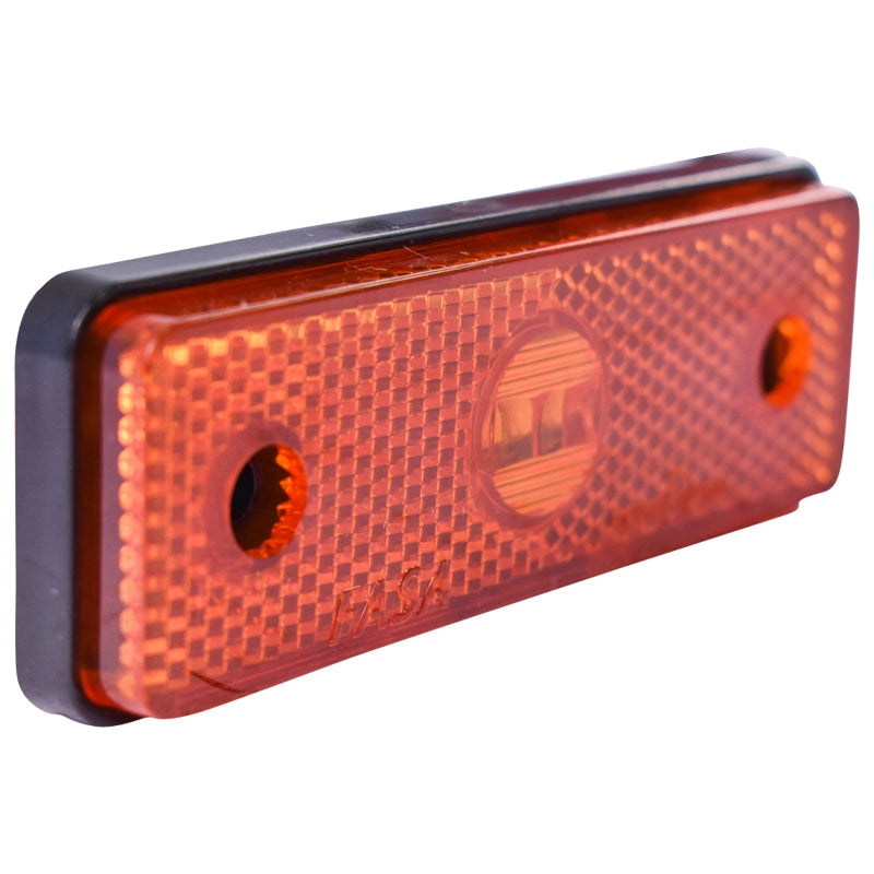 Lampada laterale  con LED portocalio, 12V/24V, Breckner Germany.