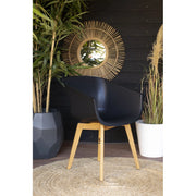 Set di 2 sedie AMALIA Eucalyptus HARTMAN â€“ Nero