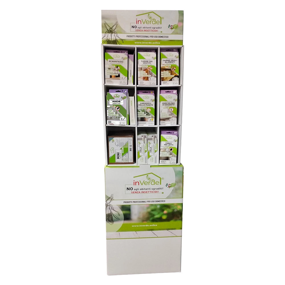 ESPOSITORE ANTIPARASSITARI 'modello C' - inclusi 72 pz.  - IN VERDE