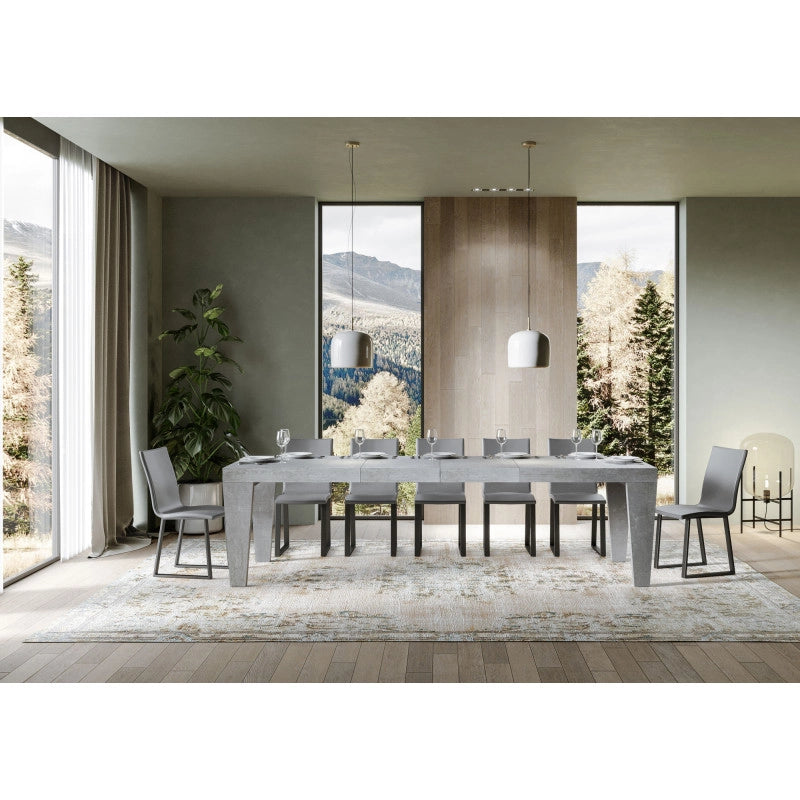 Tavolo allungabile 180/440x90 cm Spimbo Premium - Cemento