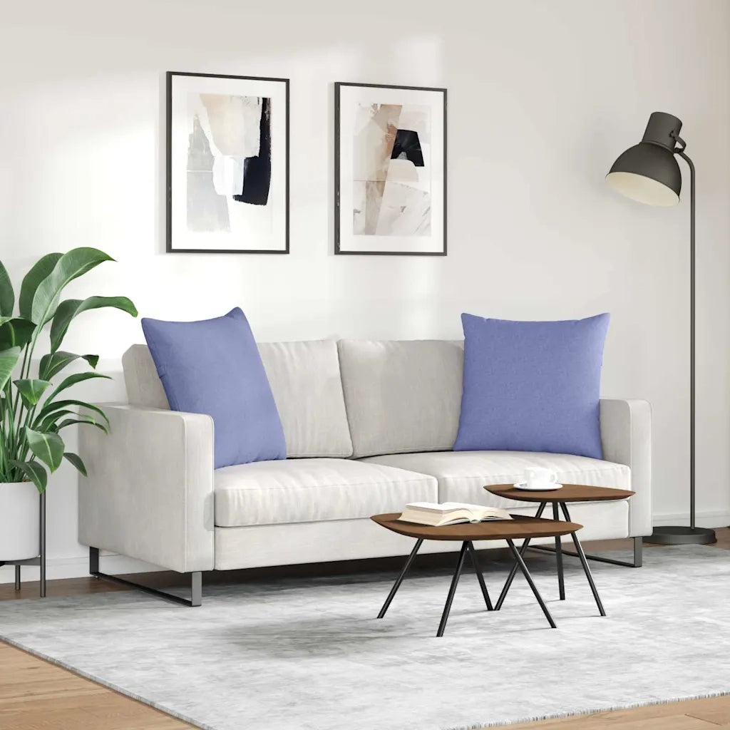 Cuscini da Divano 2 pcs Blu jeans 80 x 80 cm Tessuto 42014054