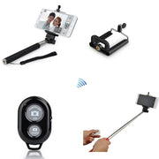 Trade Shop - Bastone Per Selfie Monopiede Per Smartphone Cellulare Con Telecomando -
