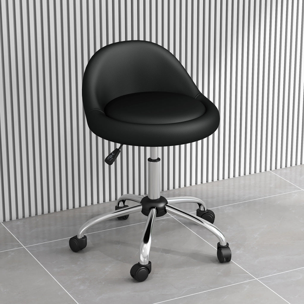 Sgabello con Ruedas ¨C zephmum ¨C Nero ?50x63-83 cm