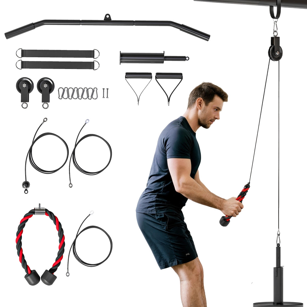 Sistema di Cavi per Fitness ¨C Xylo ¨C Lat Machine Carrucola Allenamento Braccia Casa