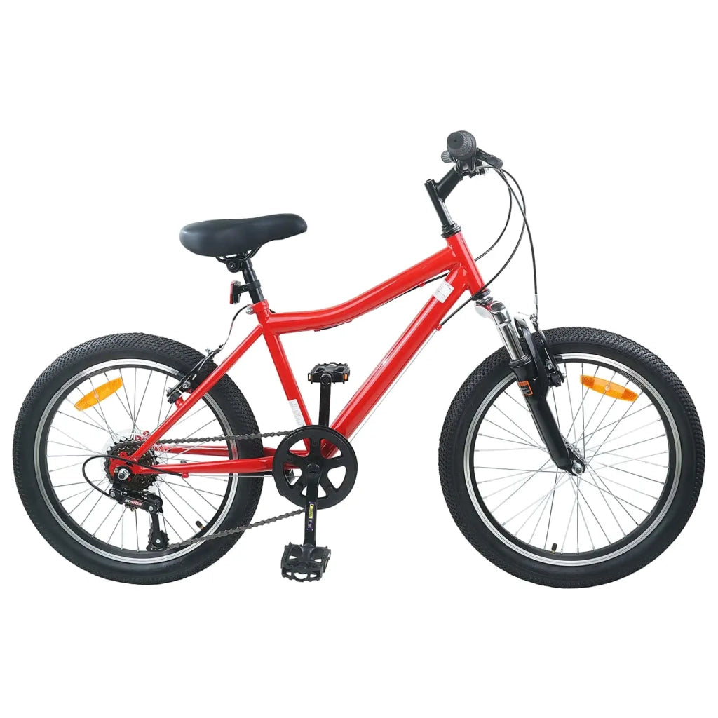 Bicicletta per Bambini 24 Pollici 6-Speed per 8-12 anni Rosso 42009567