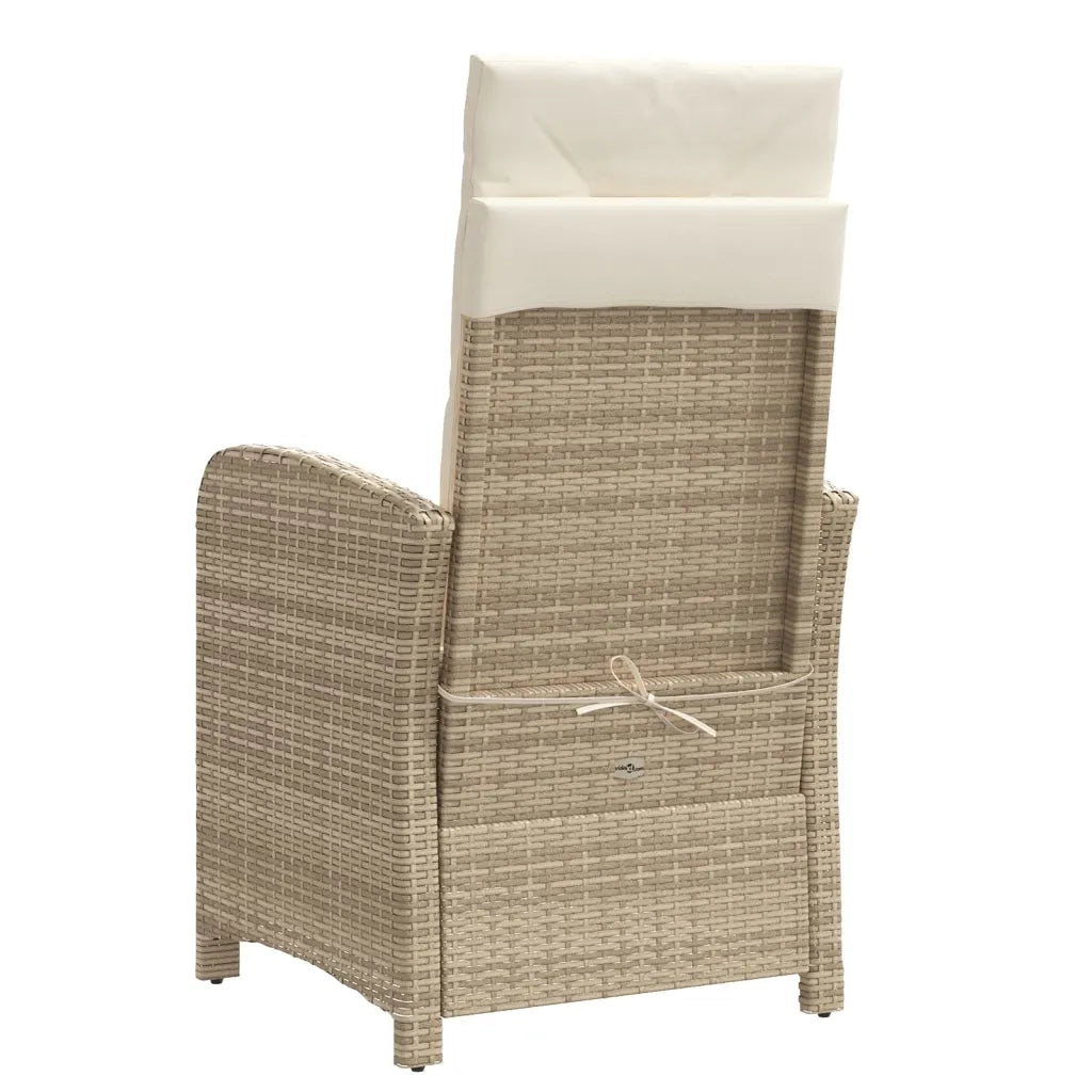 Set da Bistrò 3 pz con Cuscini Beige in Polyrattan 365252