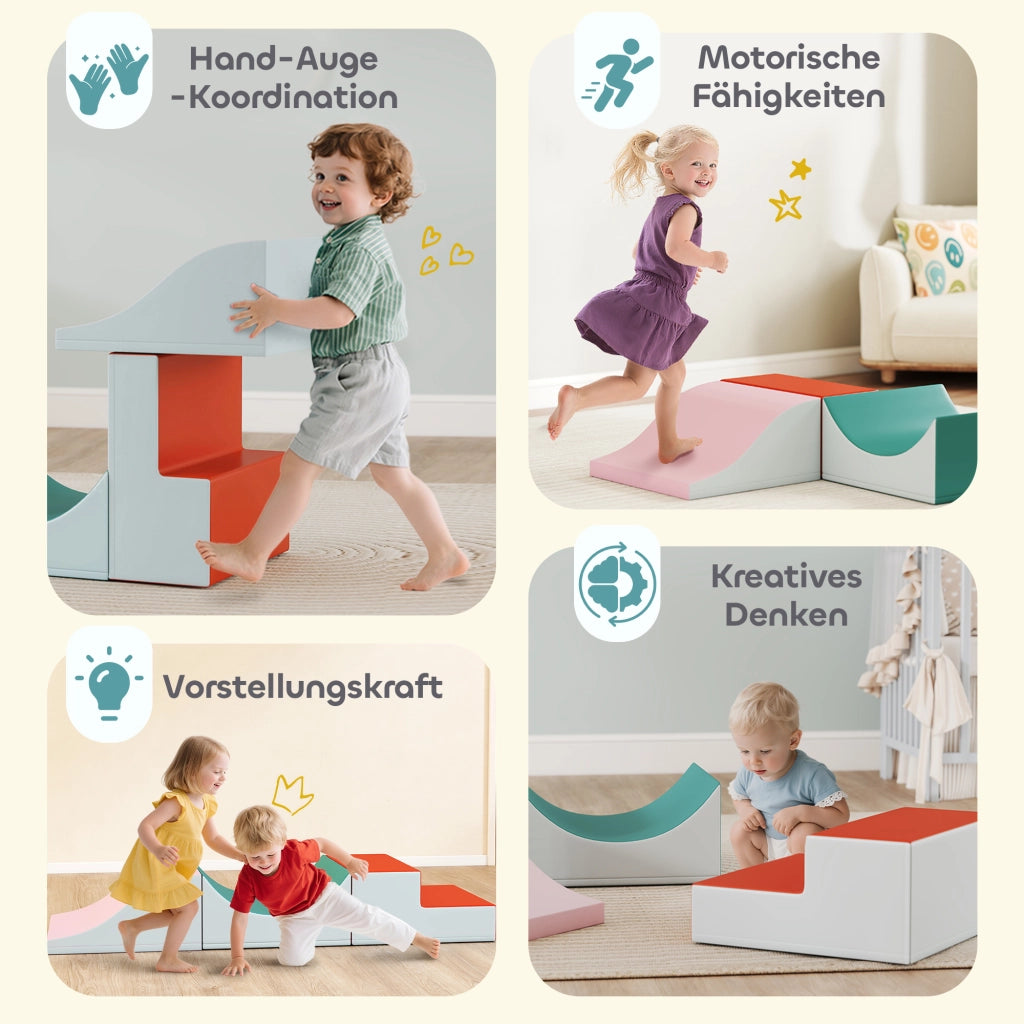 Set Arrampicata 3 Pezzi per Bambini ¨C Xylo ¨C Ecopelle Grigio Chiaro