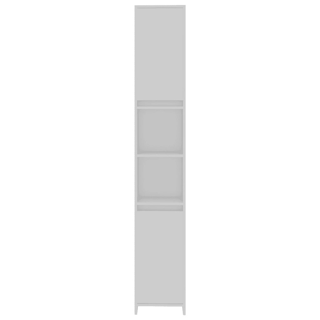 Armadio da Bagno Bianco 30x30x183,5 cm in Truciolato